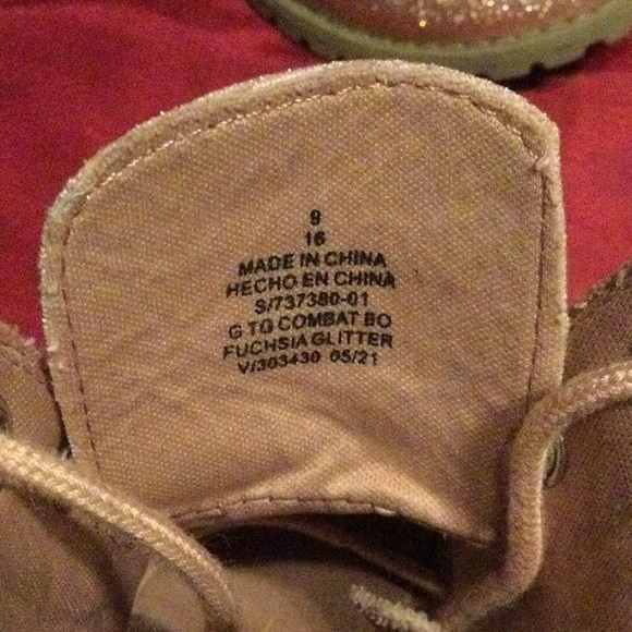 Pink Glitter Toddlers Boots - Picture 5 of 6